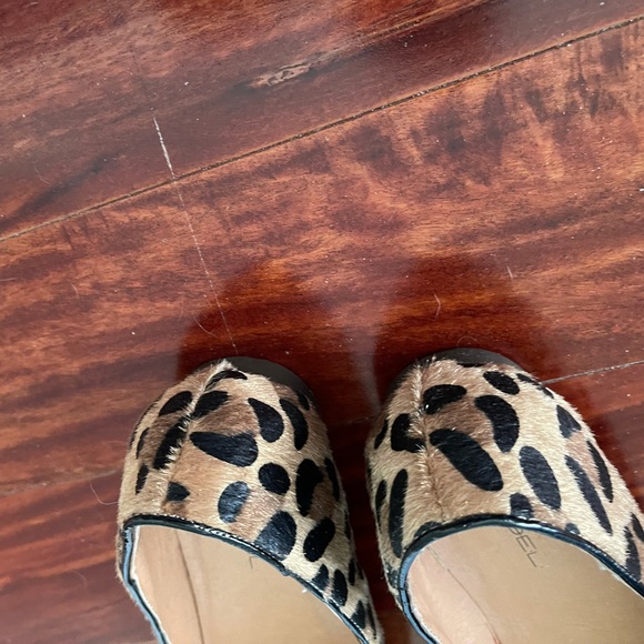 C Label ‘Judy’ Kitty Smoking Slipper Leopard Flats - Picture 2 of 7